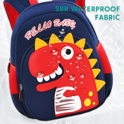 Dinosaurier-Kindergarten-netter Karikatur-Rucksack des Kleinkind-3D für Jungen-Mädchen