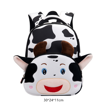 Kuh-wasserdichte Kinder wandern Tierkindergarten-Mädchen der Karikatur-3D umarbeiten Schultaschen