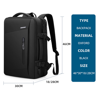 Laptop-Rucksack-Männer USBs 17inch Polyester-Oxfords leichte Laptop-Tasche