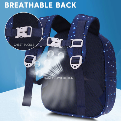 Wasserdichte Karikatur-Mädchen-Astronauten-Schultaschen 3D Rocket Kids Backpack Anti Lost