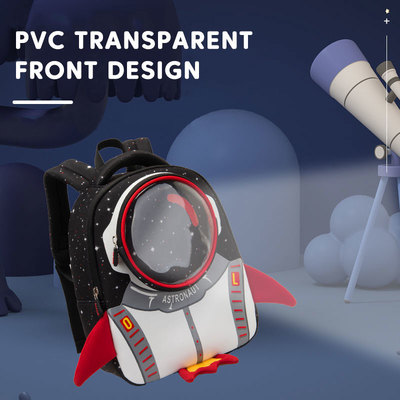 Wasserdichte Karikatur-Mädchen-Astronauten-Schultaschen 3D Rocket Kids Backpack Anti Lost