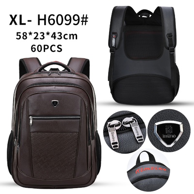 Notizbuch-Geschäfts-überziehen zufällige Rucksack PU eine 23 Zoll-Reise-und eine Freizeit-Rucksäcke mit Leder