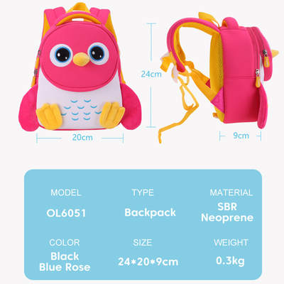 Pinguin-wasserdichte Kinder wandern Kleinkind-Kinderschultasche-Kindergarten des Baby-3D