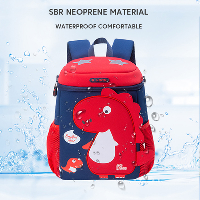 Dinosaurier-Kindergarten Mochila des Kleinkind-3D netter Karikatur-Rucksack für Jungen-Mädchen