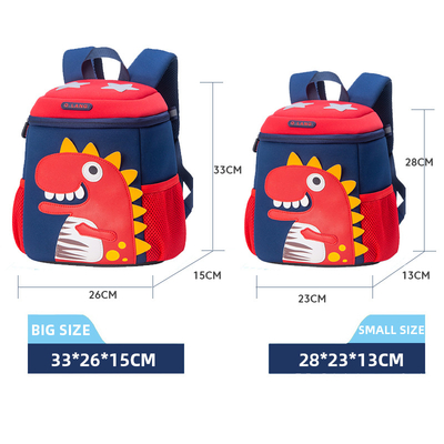 Kindergarten-wasserdichte Kinder wandern nettes Karikatur-Kleinkind Bookbag Mochila-Dinosaurier-3D