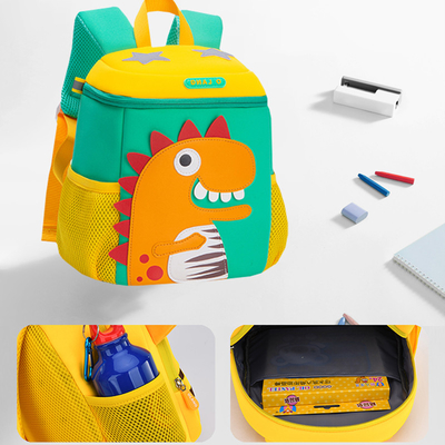 Kindergarten-wasserdichte Kinder wandern nettes Karikatur-Kleinkind Bookbag Mochila-Dinosaurier-3D