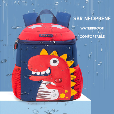 Kindergarten-wasserdichte Kinder wandern nettes Karikatur-Kleinkind Bookbag Mochila-Dinosaurier-3D