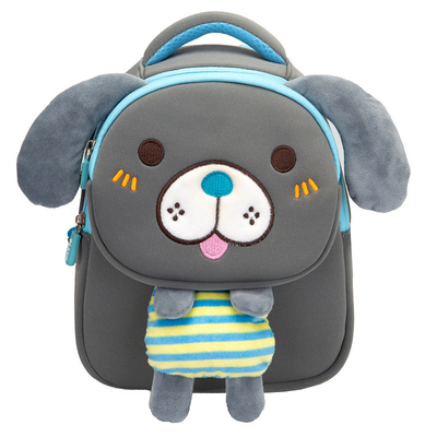 Karikatur-Kinderplüsch-Rucksack-Plüsch-Neopren-nettes Hundekindertaschen-Kindergeschenk