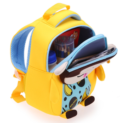 Affe-wasserdichte Kinder wandern nette Karikatur-verlorene Antischultaschen des Neopren-3D 2 Größen