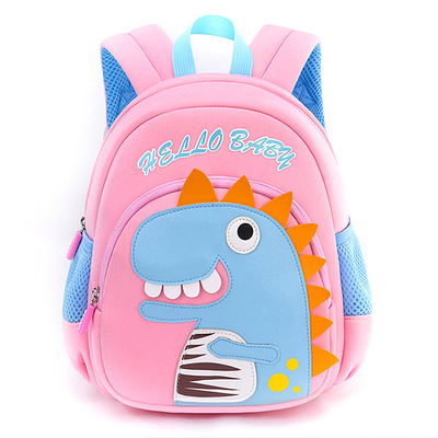 Karikatur 2 Größen-Kleinkind-Kindergarten-Schultasche-Dinosaurier-Kinder des Rucksack-3D
