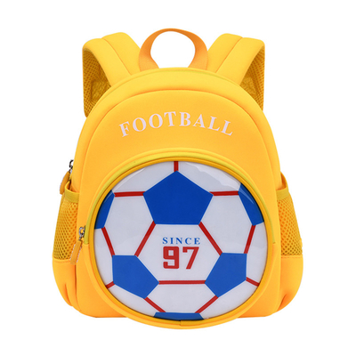 Blauer Rucksack des Fußball-3D/netter Karikatur-Rucksack für Jungen