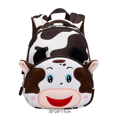 Kuh-wasserdichte Kinder wandern Tierkindergarten-Mädchen der Karikatur-3D umarbeiten Schultaschen