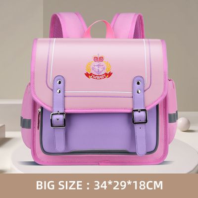 Verschluss-Entwurfs-lederne Schulrucksack-Oxford-Kinderschulbuch-Taschen