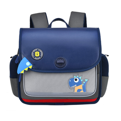 Horizontale lederne Schule wandert orthopädischen Dinosaurier-Rucksack für Kleinkinder