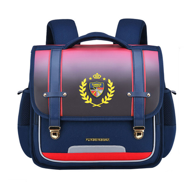 Orthopädische lederne Schule wandert die Jungen-Mädchen-Schultasche-große Kapazität