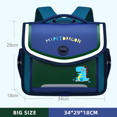 Karikatur-lederne Jungen-Dinosaurier-Rucksack-Kleinkind-Buch-Taschen für 6 12 Jahre alt