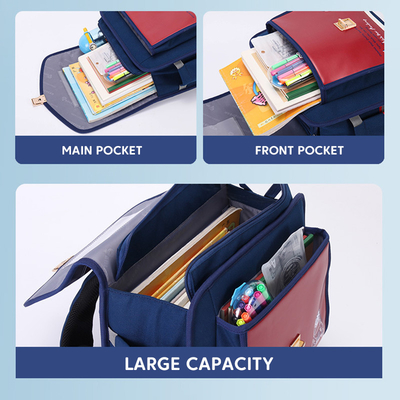 Verschluss-Entwurfs-lederne Schulrucksack-Kleinkind-Kindernetter Karikatur-Rucksack