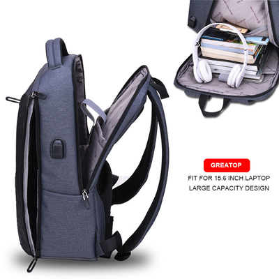 Das College der Laptop-Männer wandert 15,6 Zoll USB-Antidiebstahl Daypacks