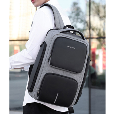 Große Kapazitäts-Geschäfts-Laptop-Rucksack USB, das Hochleistungsschultaschen auflädt