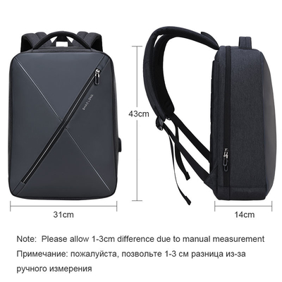 Laptop-Rucksack-Antidiebstahl ODM USB die 15,6 Zoll-Männer reisen Freizeit-Schulrucksack