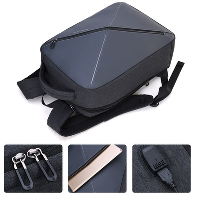 Laptop-Rucksack-Antidiebstahl ODM USB die 15,6 Zoll-Männer reisen Freizeit-Schulrucksack