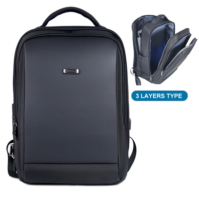 Laptop-Rucksack USB-Mann-wasserdichter Laptop-Rucksack des Geschäfts-18inch im Freien