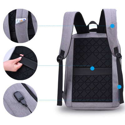 Laptop USBs Aufladungswasserdichter Antidieb Back Pack der reise-Taschen-15.6Inch