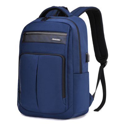 Laptop-Rucksack USB des Geschäfts-15.6inch, das schwarze lederne Laptop-Tasche auflädt