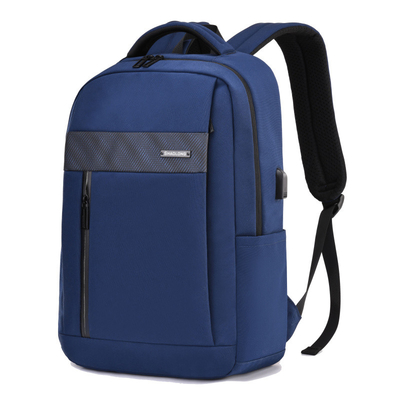 Laptop-Rucksack USB des Geschäfts-15.6inch, das schwarze lederne Laptop-Tasche auflädt