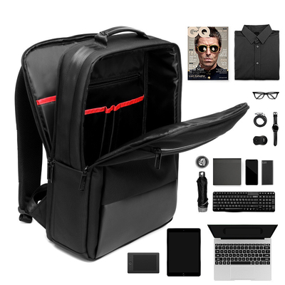 Der Reiseveranstalter-zufälliger Rucksack Aufladungsmänner FCS-Geschäfts-Laptop-Rucksack USBs