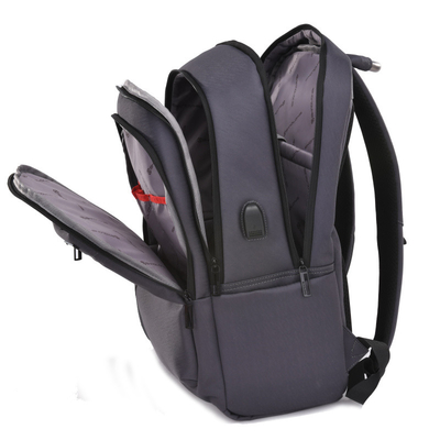 Verursachender Geschäfts-Laptop-Rucksack USB, das wasserdichte Reise-Tasche Oxfords auflädt