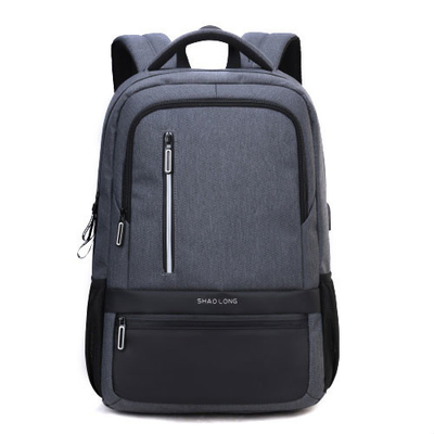 Externe rucksack-Mann-Laptop-wasserdichte Nylonschultaschen USBs Aufladungs