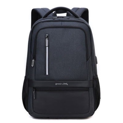 Externe rucksack-Mann-Laptop-wasserdichte Nylonschultaschen USBs Aufladungs