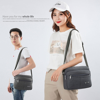 Segeltuch-zufälliger Schulter-Bote Bag Solid Buckle MultiPocket