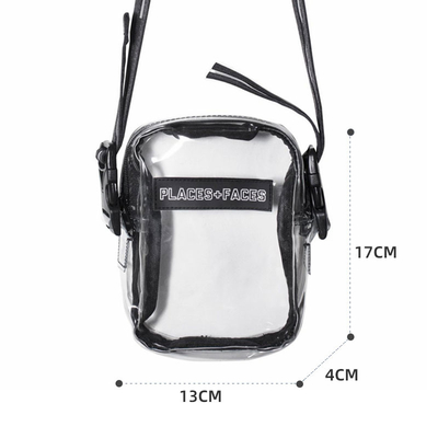 Platz-Gesichter arbeiten PVC Fanny Pack ODM-freien Raumes Seitentasche um