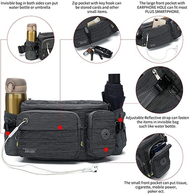Bum Dog Walking Bag Running-Taillen-Tasche für das Wandern des Radfahrens