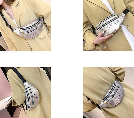 PU überziehen die wasserdichten Reißverschlusstaschen Bum Waist Bag Festival Fanny-Satz-3 mit Leder