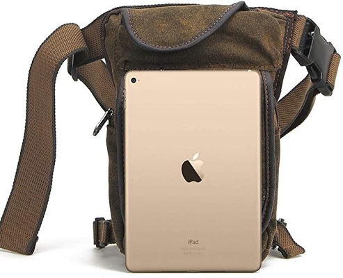 Taktische Radfahrensegeltuch-Tropfen-Bein-Tasche, die Taillen-Satz für Mann-Frauen wandert