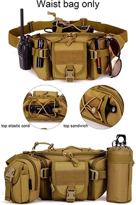 Taktische Taillen-Taschen-Militärtaillen-Satz Molle für das Freien-gehende Laufen, das Kampieren wandernd
