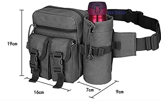 Militärwasserdichter Für den praktischen GebrauchBum Bag Canvas Waist Pouch mit Flaschen-Halter