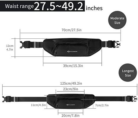 Polyester-wasserdichter Bum Jogging Belt Bag Running-Gurt mit Flaschen-Halter