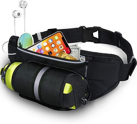 Polyester-wasserdichter Bum Jogging Belt Bag Running-Gurt mit Flaschen-Halter