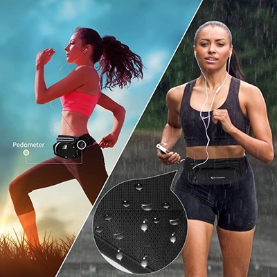 Polyester-wasserdichter Bum Jogging Belt Bag Running-Gurt mit Flaschen-Halter