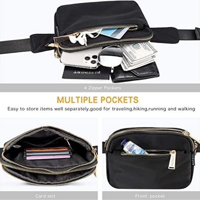 Zufällige Mode Fanny Pack Adjustable Belt Bag für das Freien-Trainings-Reisen