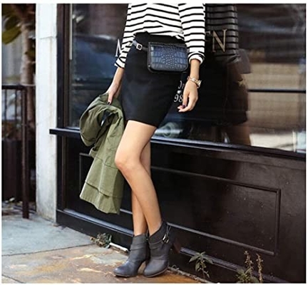 Kleiner quer- Körper Fanny Pack Pu Leather Purses des Krokodils mit Handy-Taschen