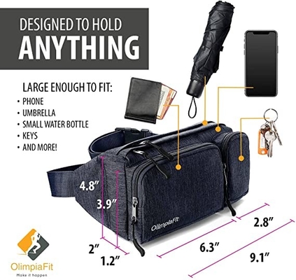 6 Taschen-Mode-Fanny Pack Hiking Cute Waist-Tasche