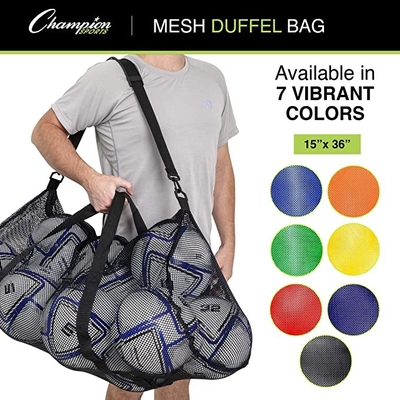 Übergroße Turnhallen-Tasche Mesh Sports Duffle Bag Multipurposes mit dem Reißverschluss justierbar