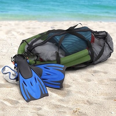 Übergroße Turnhallen-Tasche Mesh Sports Duffle Bag Multipurposes mit dem Reißverschluss justierbar