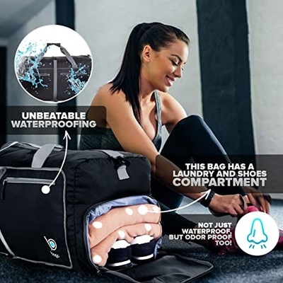 Faltbarer Düffel-Rucksack des Sport-Kleidersack-60l für den Frauen-Mann-Leichtgewichtler wasserdicht