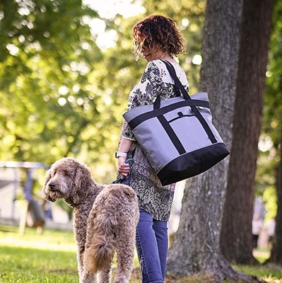Thermalweiche Gray Insulated Cooler Bags HD versah Isolierkühlvorrichtung mit Seiten